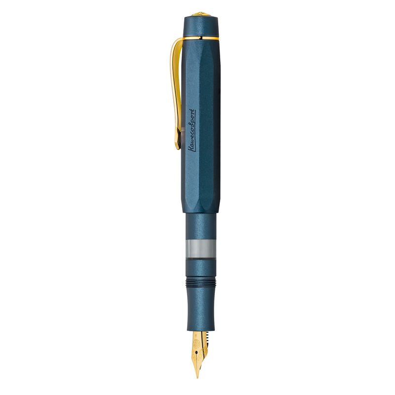 Kaweco Kaweco Sport Piston Filler Starter Set Fountain Pen & Ink Navy & Gold