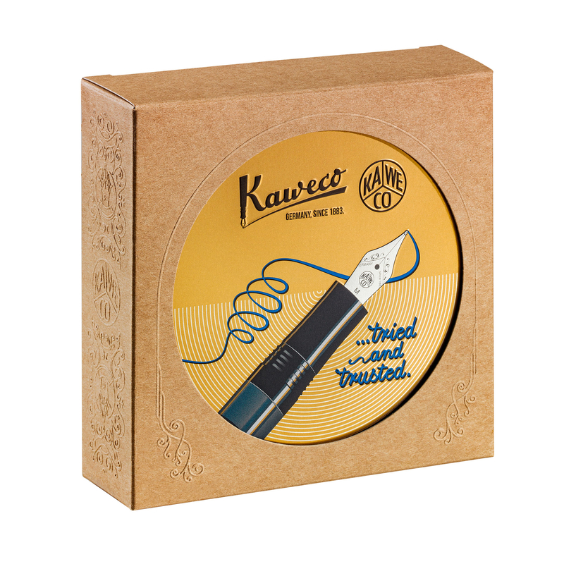 Kaweco Kaweco Sport Piston Filler Starter Set Penna Stilografica e Inchiostro Navy & Oro