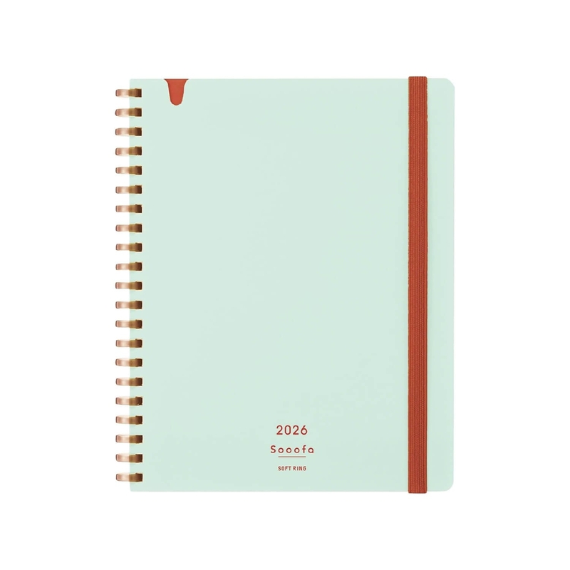 Kokuyo Kokuyo Sooofa Soft Ring 2026 Diary Light Green