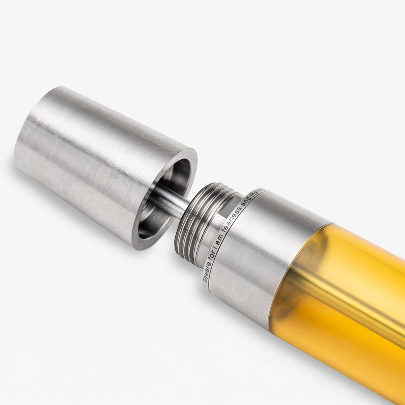 Gravitas Gravitas Monster Fountain Pen Grade 5 Titanium Machine Finish
