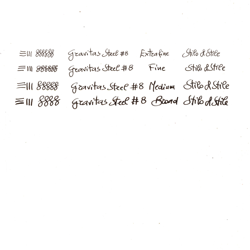 Gravitas Gravitas Monster Fountain Pen Grade 5 Titanium Matte