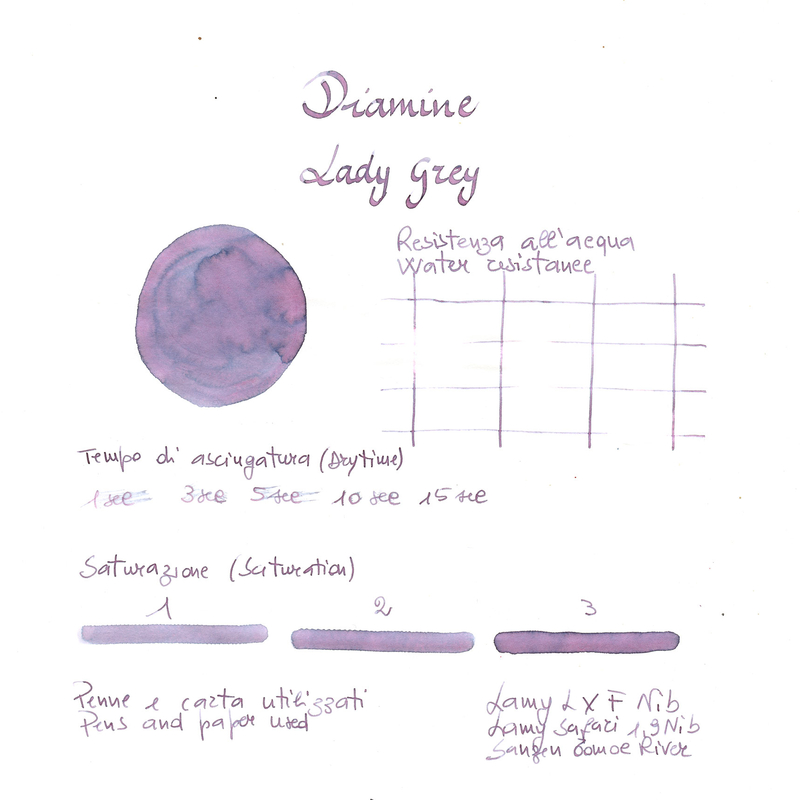 Diamine Diamine Lady Grey Inchiostro 80 ml