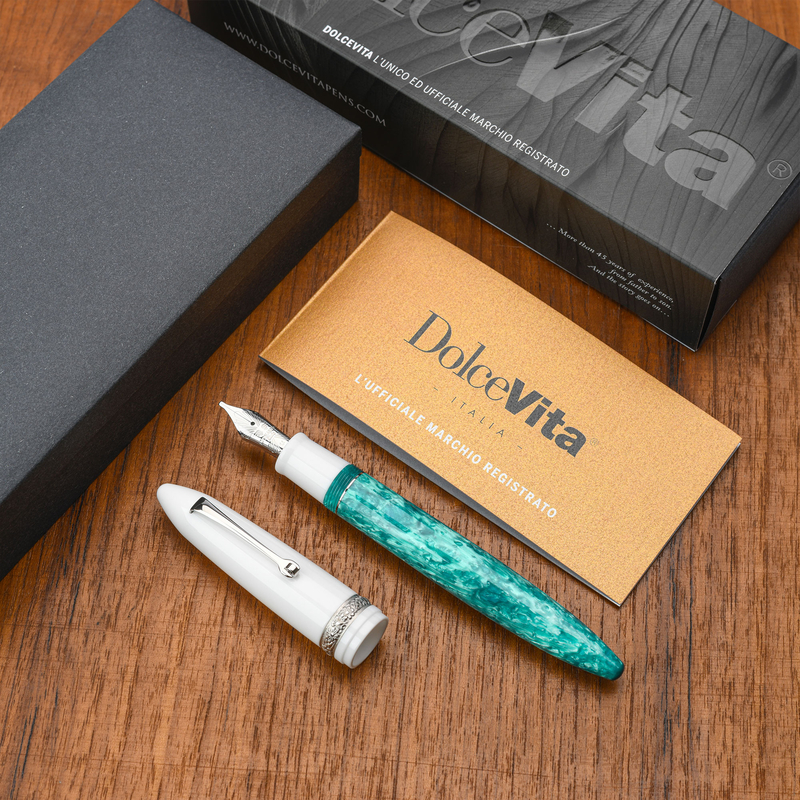 Dolcevita Leonardo x Dolcevita Furore Penna Stilografica Smeralda & Rodio