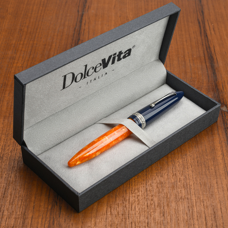 Dolcevita Leonardo x Dolcevita Furore Fountain Pen Parthenope & Rhodium