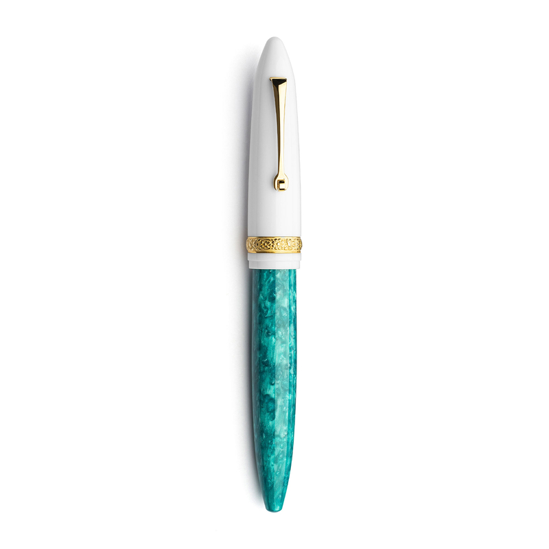 Dolcevita Leonardo x Dolcevita Furore Fountain Pen Smeralda & Gold