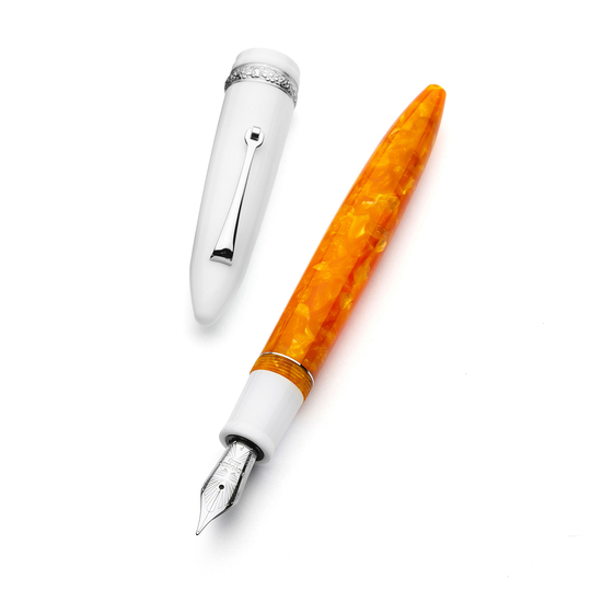 Leonardo x Dolcevita Furore Fountain Pen Terra degli Aranci & Rhodium