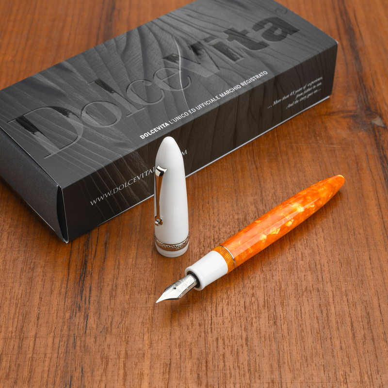 Dolcevita Leonardo x Dolcevita Furore Penna Stilografica Terra degli Aranci & Rodio