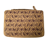 Kyoku Haku Kyoku Haku Pen Case for 20 Pens Embroidered Brown