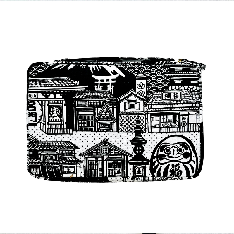 Kyoku Haku Kyoku Haku Pen Case for 20 Pens Daruma Black