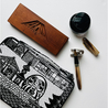 Kyoku Haku Kyoku Haku Pen Case for 10 Pens with Notebook Daruma Black