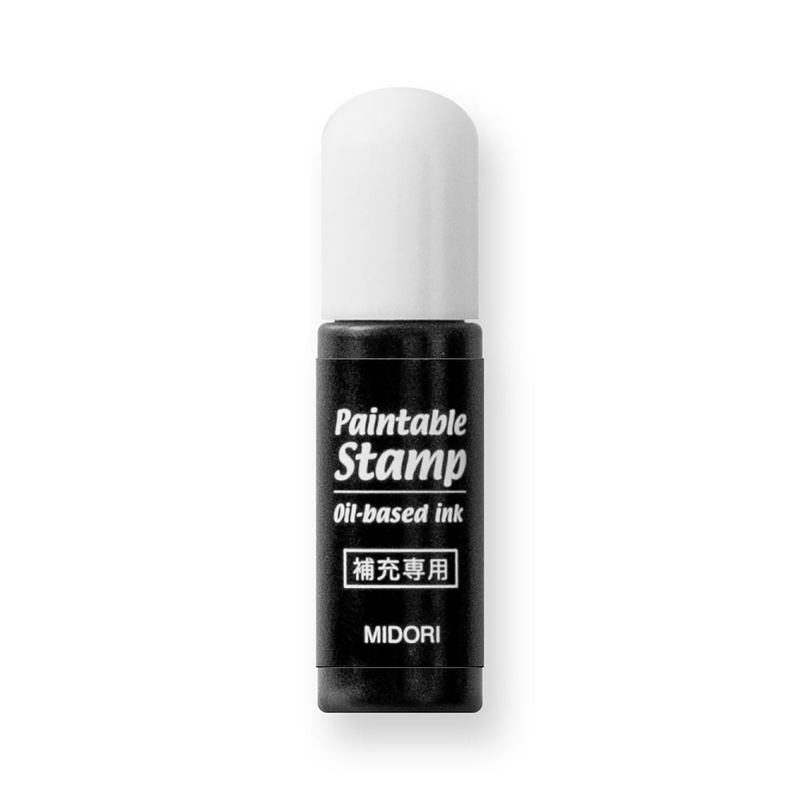 Midori Midori Paintable Stamp Ink Refill 5 ml Black