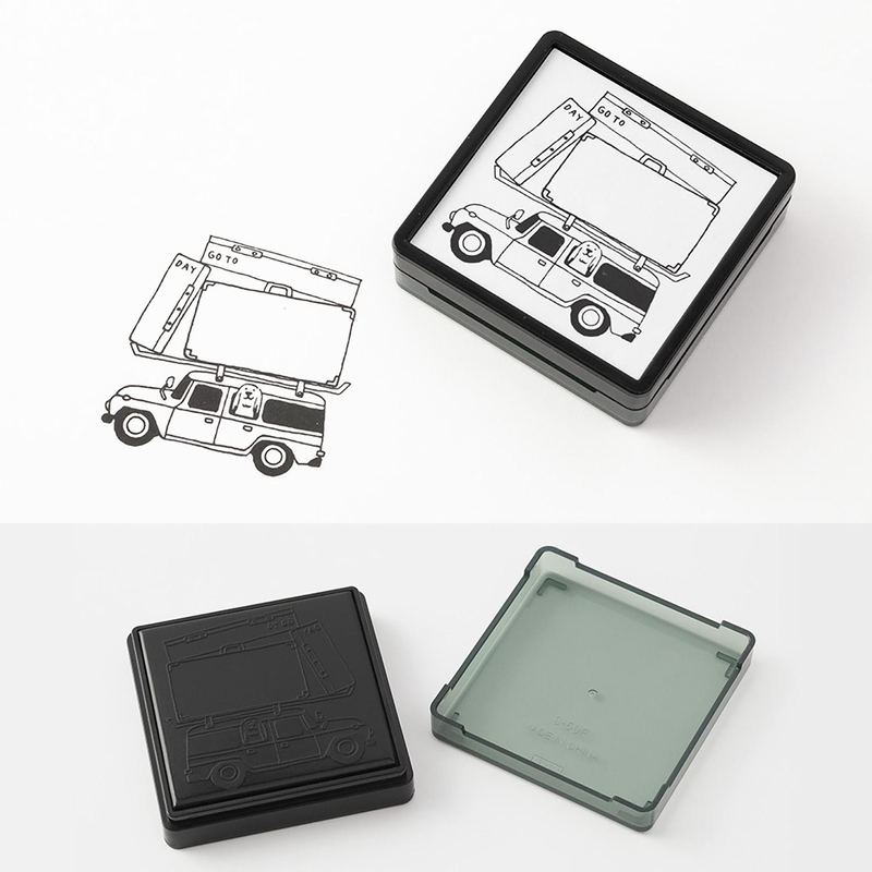 Midori Midori Paintable Stamp Pre-Inked Going Out