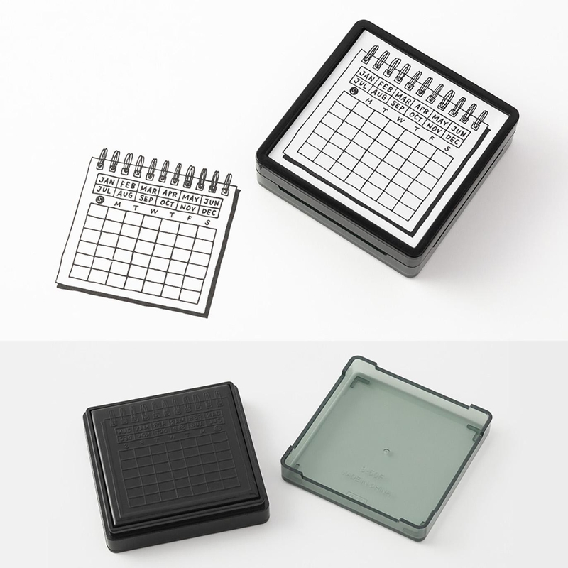Midori Midori Timbro Preinchiostrato Calendario