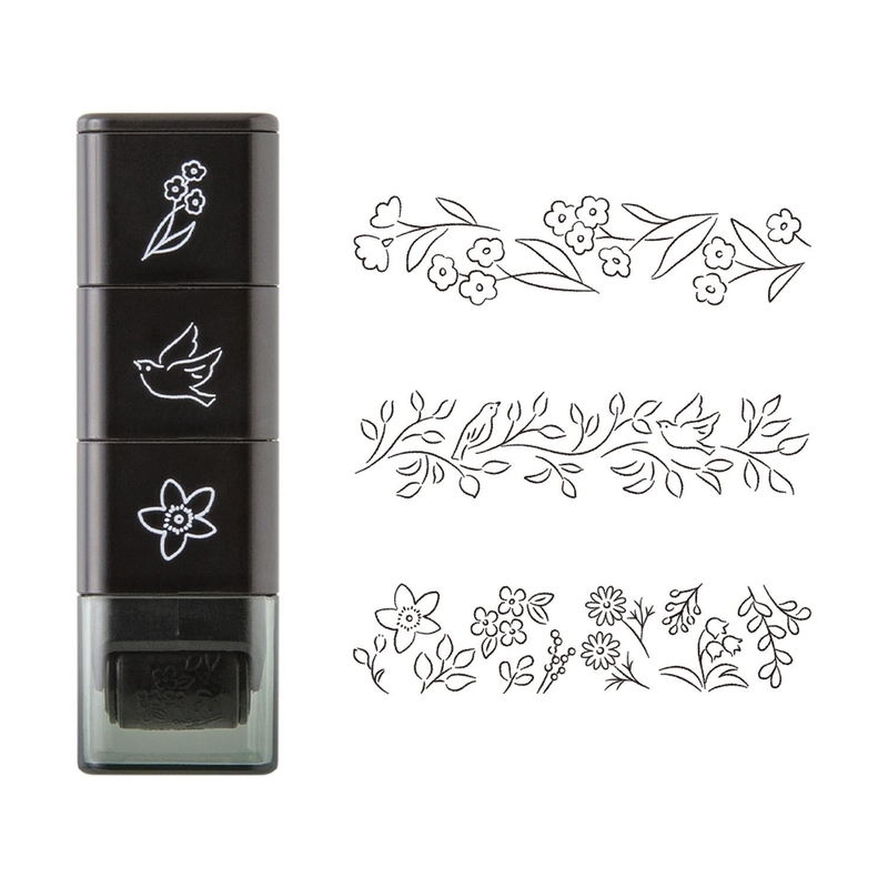 Midori Midori Paintable Stamp Timbro Roller Plant