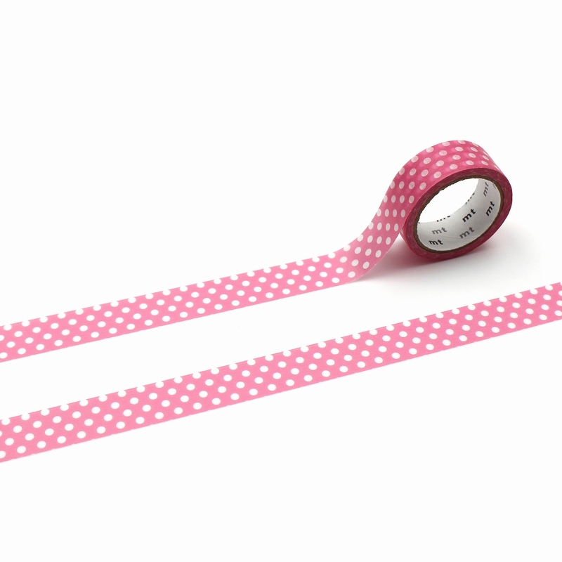 MT Masking Tape MT 1P Dot Washi Tape Aurora Pink