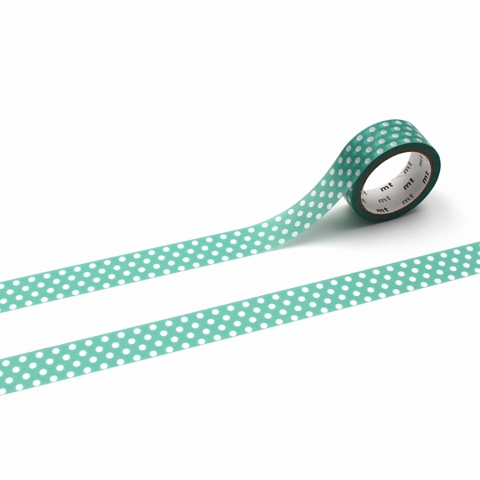 MT 1P Dot Washi Tape Emerald Green