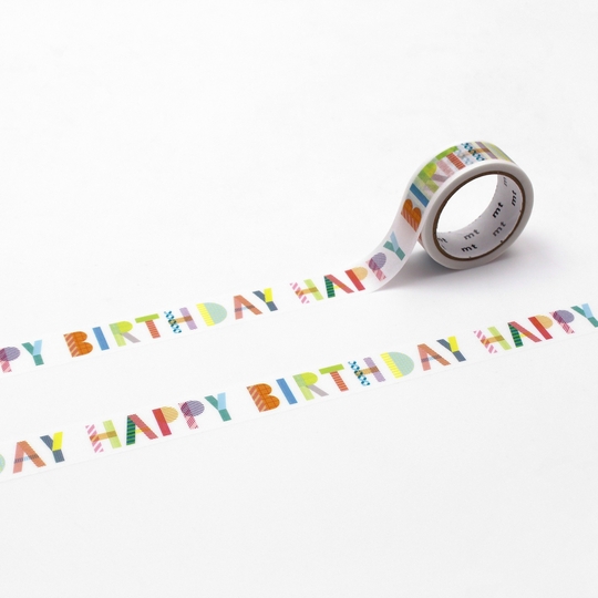 MT Ex Washi Tape Happy Birthday
