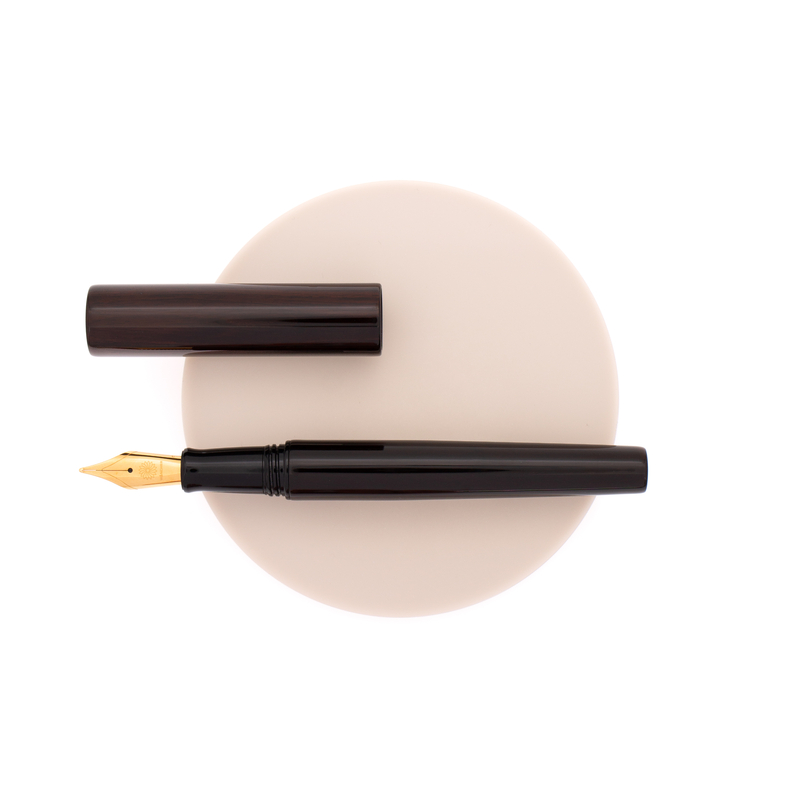 Wancher Wancher Sekai Aizu Urushi Penna Stilografica Ebony