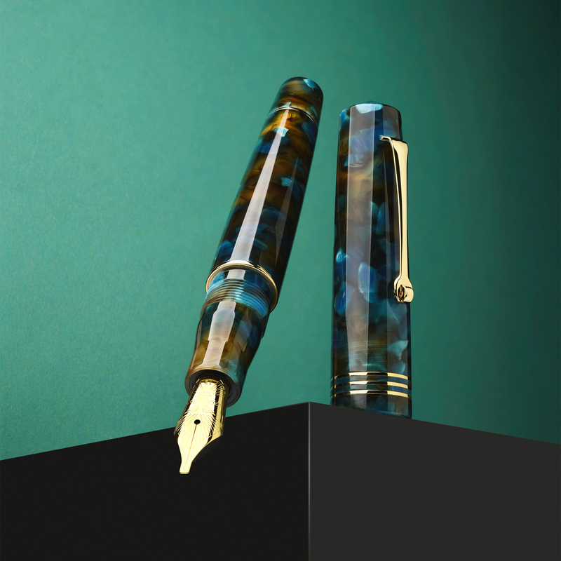 Leonardo Officina Italiana Leonardo Momento Zero Penna Stilografica Pausilya & Oro 14k