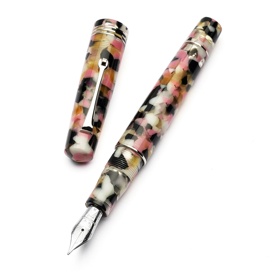 Leonardo Momento Zero Penna Stilografica Corricella & Rodio 14k