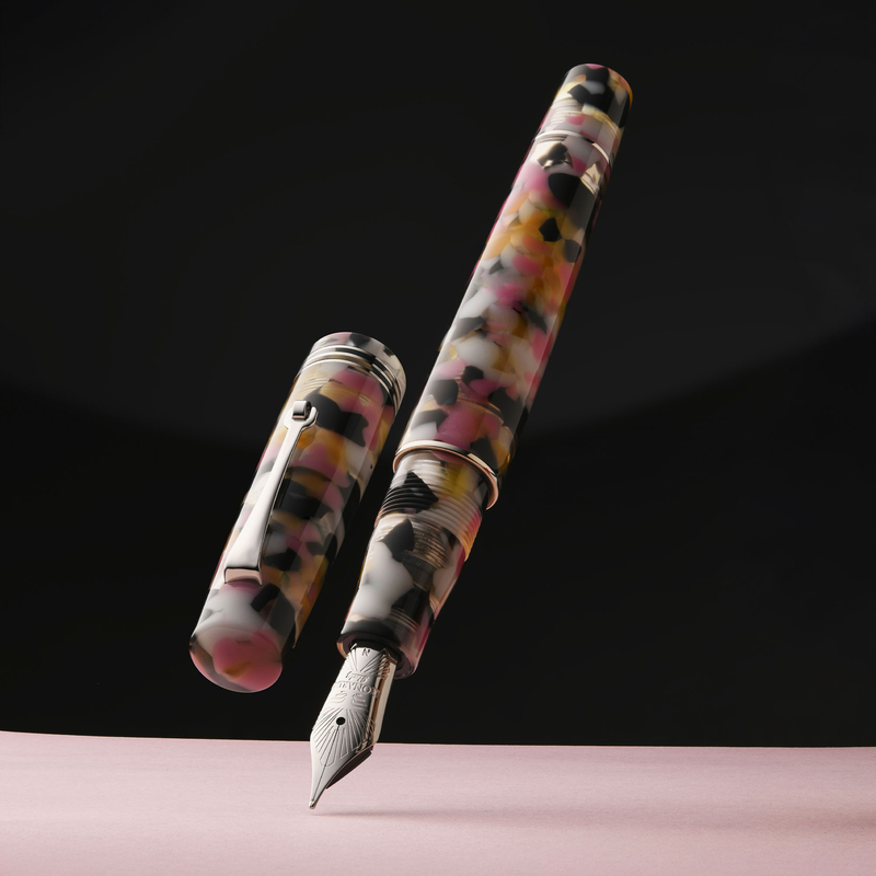 Leonardo Officina Italiana Leonardo Momento Zero Fountain Pen Corricella & Rhodium