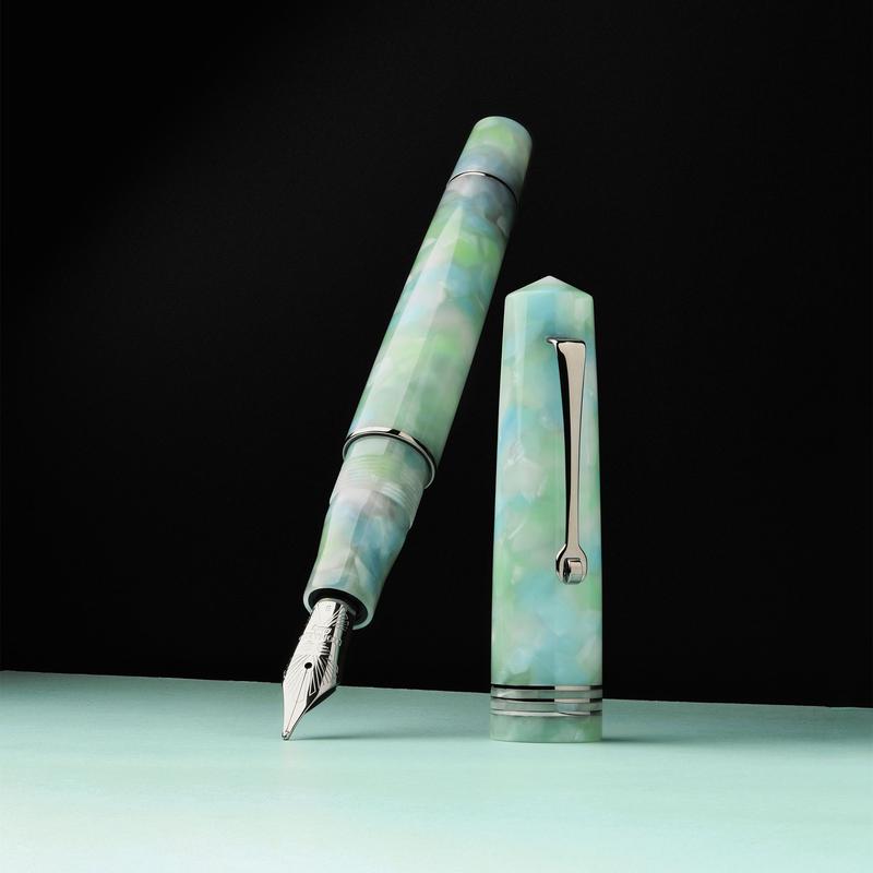 Leonardo Officina Italiana Leonardo Momento Zero Penna Stilografica Artica & Rodio 14k