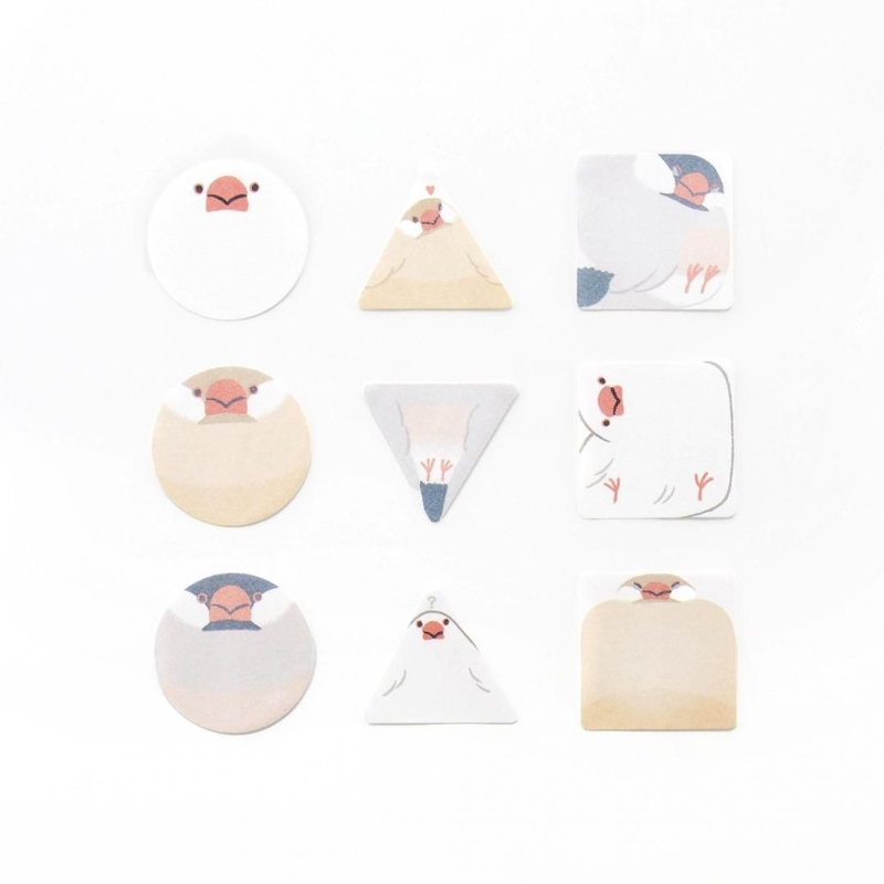 Bande Bande Washi Tape Adesivo in Rotolo Scrivibile Piccoli Uccelli