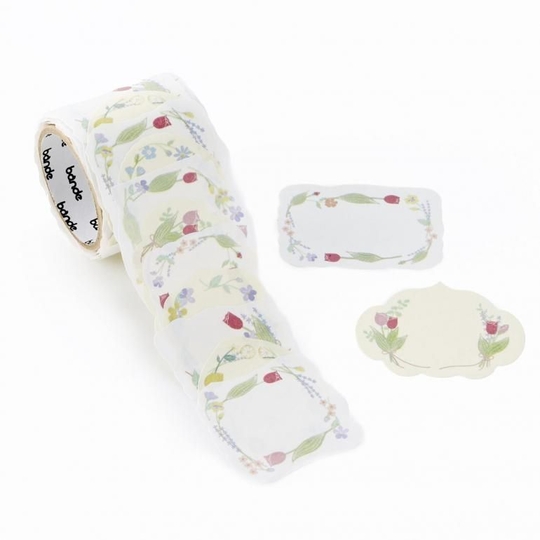 Bande Washi Tape Writable Roll Sticker Happy Flowers