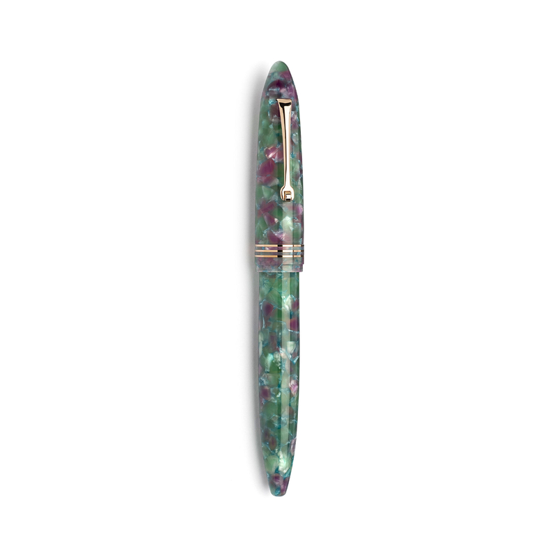 Leonardo Officina Italiana Leonardo Officina Italiana Furore Penna Stilografica Aquapetra & Oro Rosa 14 KT