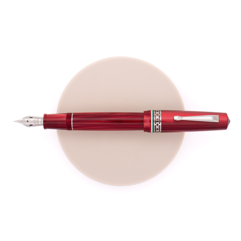 Radius Radius Settimo Penna Stilografica Italia Rossa & Rodio Edizione Limitata
