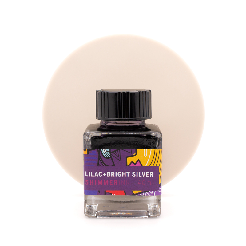 Leonardo Officina Italiana Leonardo Lilac + Bright Silver Ink Bottle 40 ml