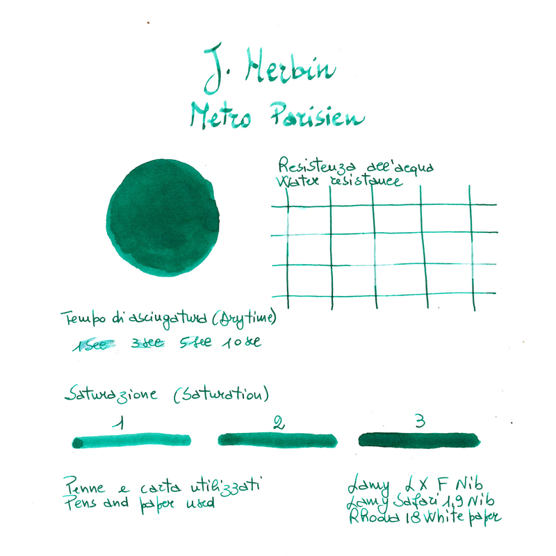 J. Herbin Herbin Paris Collection Metro Parisien 6 Cartucce