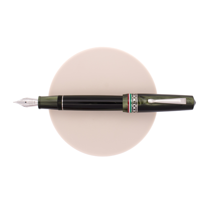Radius Radius Settimo Penna Stilografica Italia Verde & Rodio Edizione Limitata