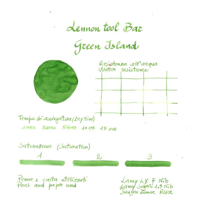 Lennon Tool Bar Lennon Tool Bar 2025 Autumn Limited Green Island Ink Bottle 30 ml