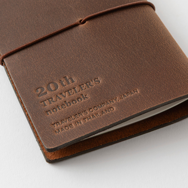 Traveler's Company Traveler's Notebook Card Size 20th Anniversary Set Marrone