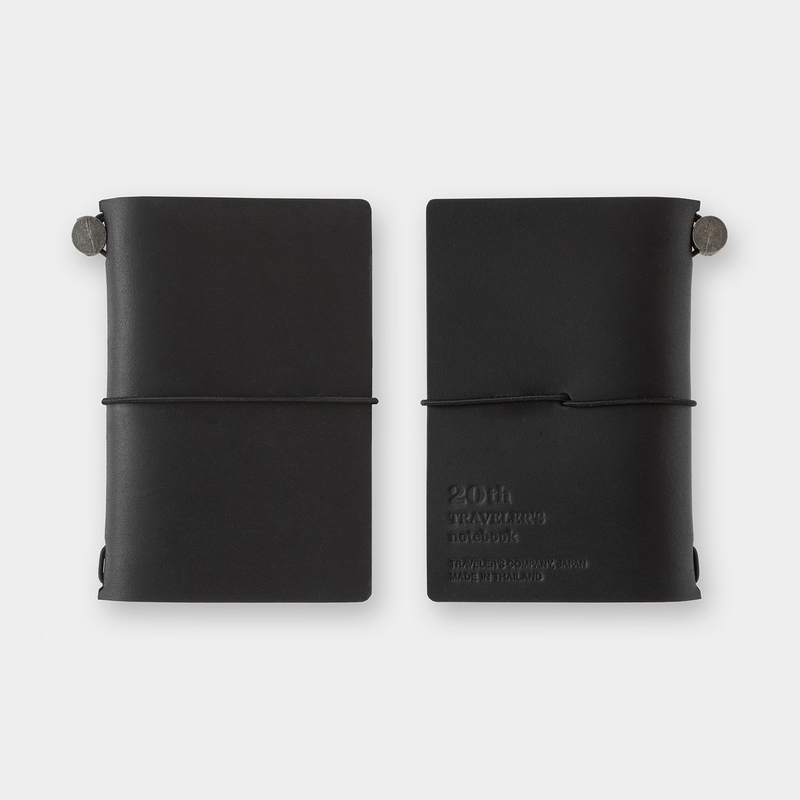 Traveler's Company Traveler's Notebook Card Size 20th Anniversary Set Black