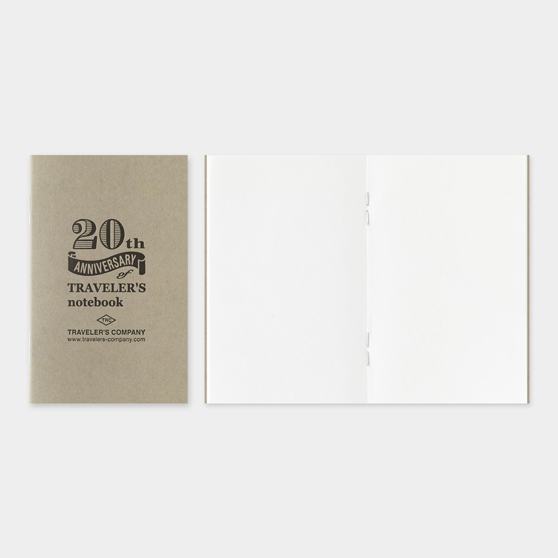 Traveler's Company Traveler's Notebook Card Size 20th Anniversary Set Nero