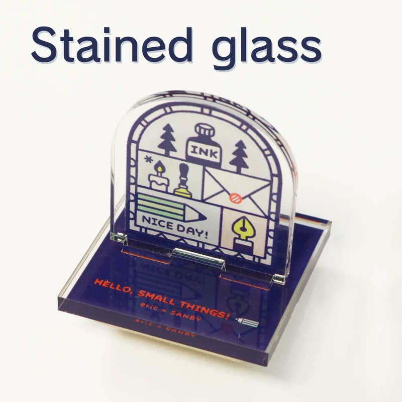 Sanby Sanby x Eric Small Things Acrylic Stand Stamp Stained Glass