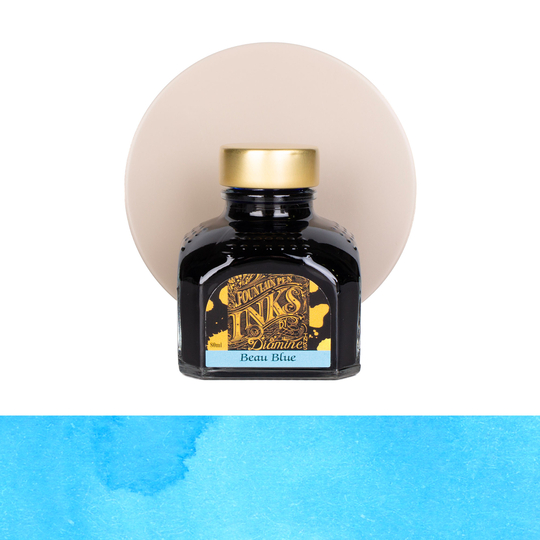 Diamine Beau Blue Ink Bottle 80 ml
