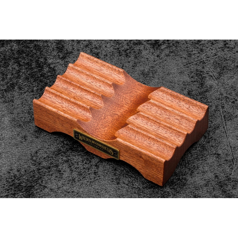 Galen Leather Galen Leather The Pen Bridge Wooden Pen Stand Mahogany