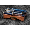 Galen Leather Galen Leather The Pen Bridge Supporto Portapenne in Legno di Mogano