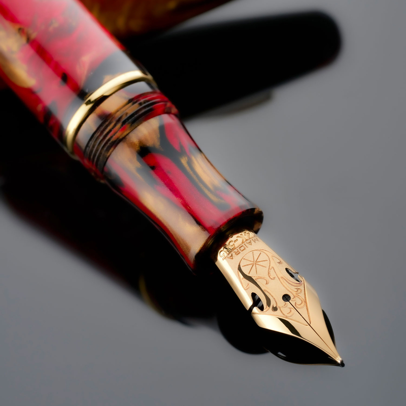 Maiora Maiora Ultra Ogiva P Penna Stilografica Golden Rule 14k
