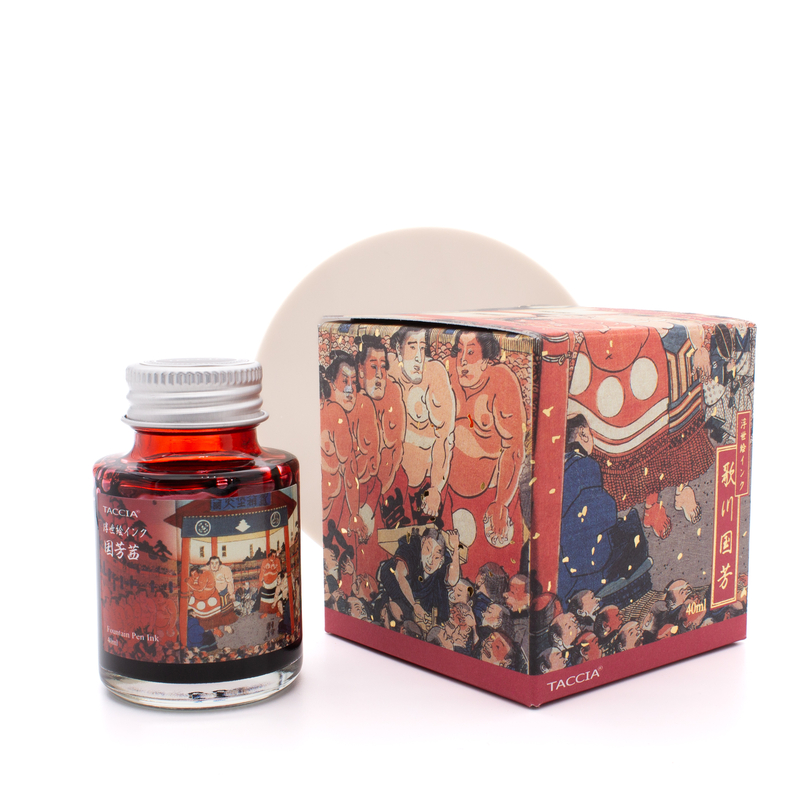 Taccia Taccia Ukiyo-e Kuniyoshi Akane Ink Bottle 40 ml