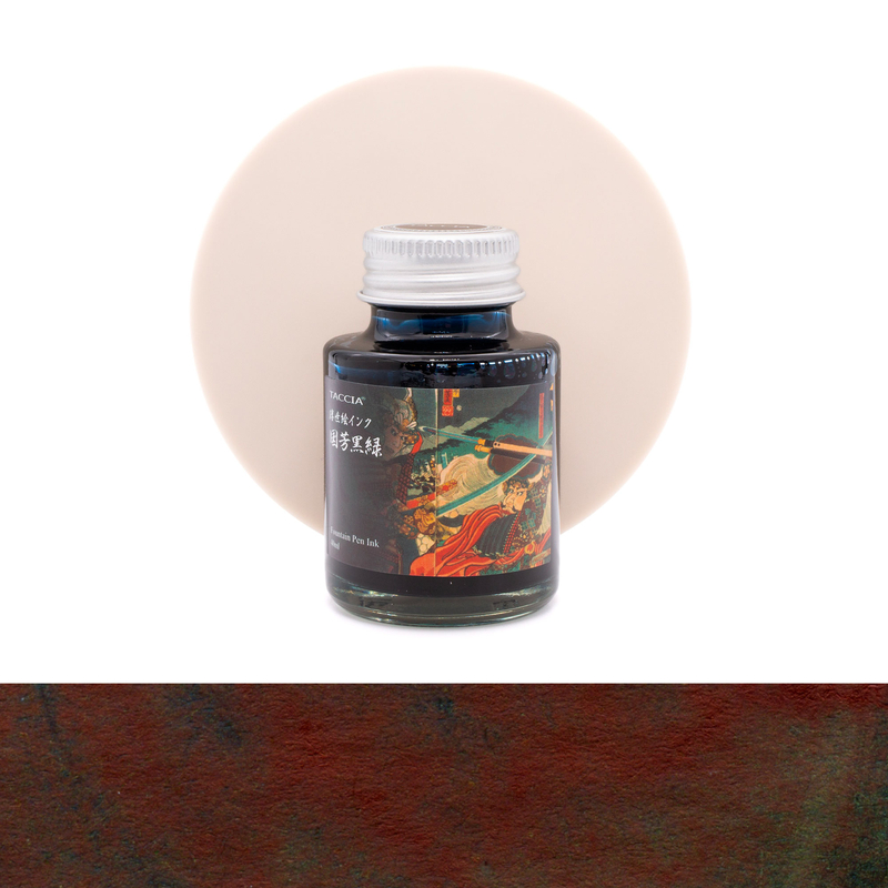 Taccia Taccia Ukiyo-e Kuniyoshi Kuro Midori Ink Bottle 40 ml