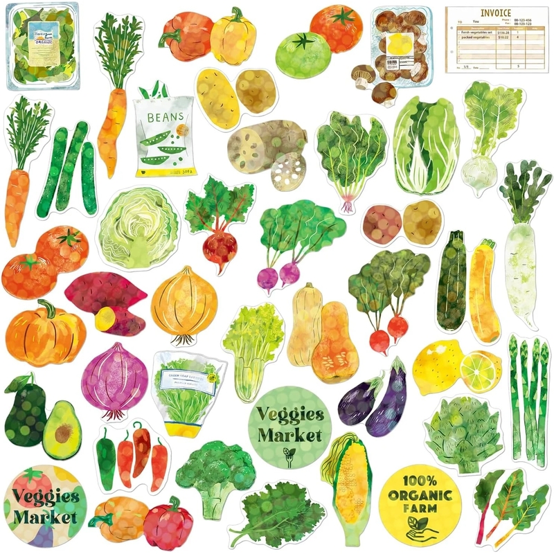 Greeting Life Greeting Life Hako Sticker Vegetable Market