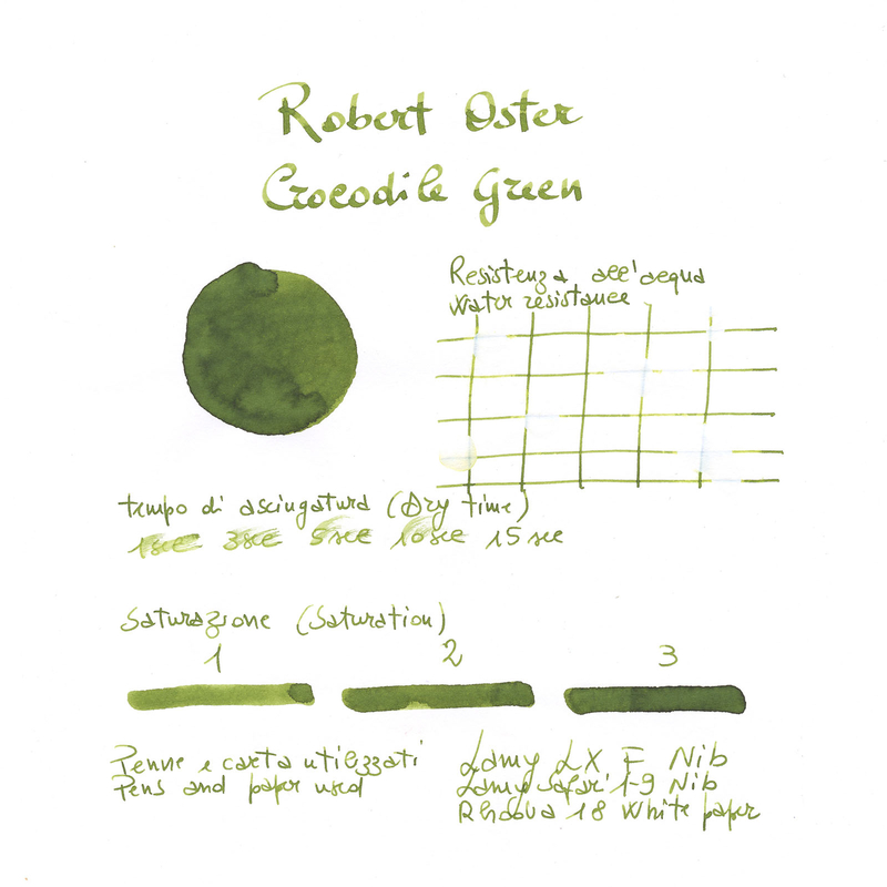 Robert Oster Crocodile Green Ink Bottle 50 ml