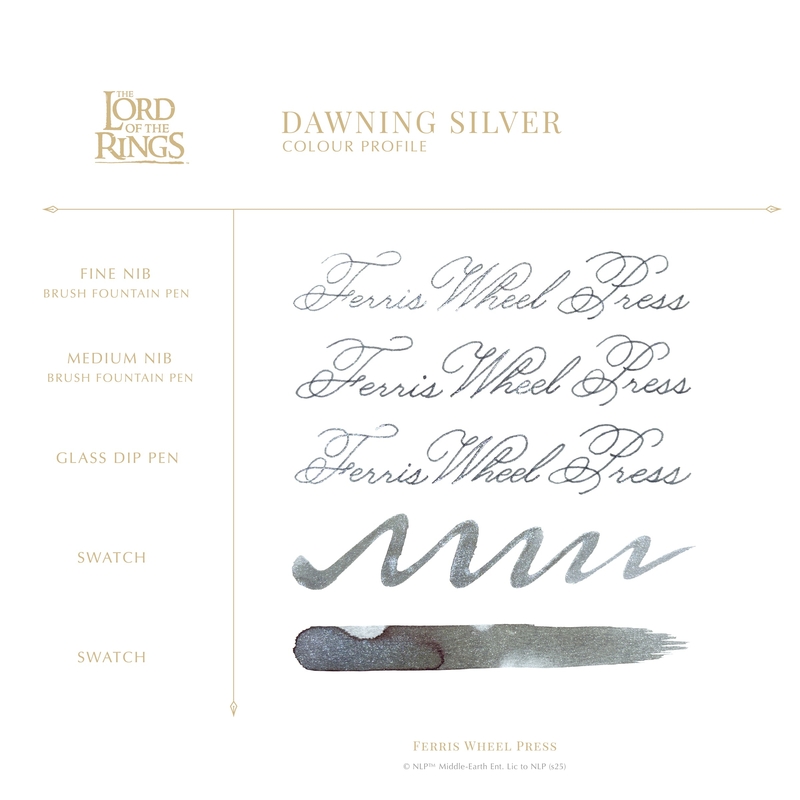 Ferris Wheel Press Ferris Wheel Press x Il Signore degli Anelli Dawning Silver Inchiostro 28 ml