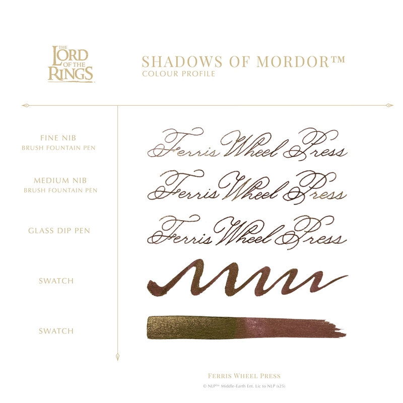 Ferris Wheel Press Ferris Wheel Press x The Lord of The Rings Shadows of Mordor Ink Bottle 10 ml