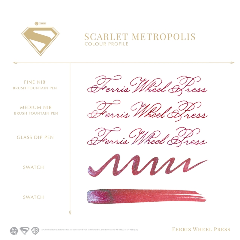 Ferris Wheel Press Ferris Wheel Press x Superman Scarlet Metropolis Inchiostro 28 ml