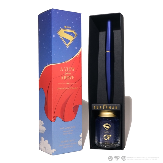 Ferris Wheel Press x Superman Marquise Set Penna Stilografica e Inchiostro A View from Above